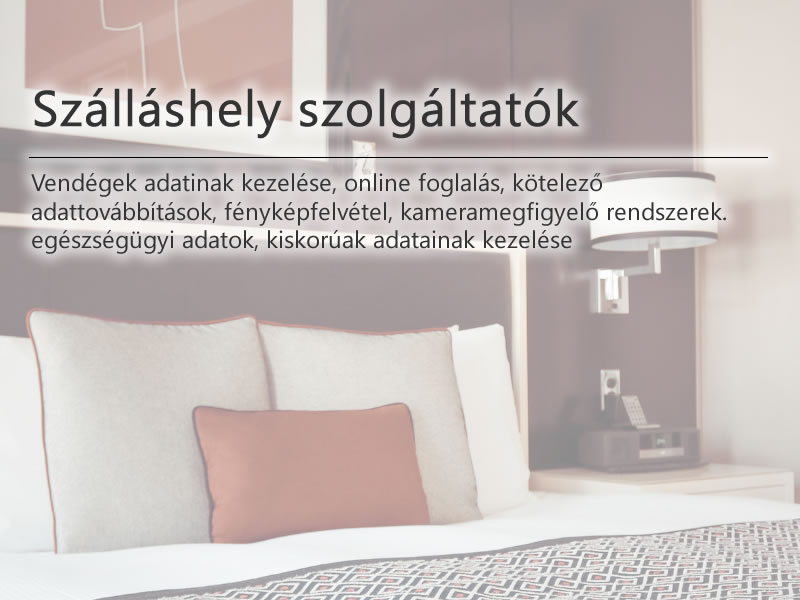 Szálláshely szolgáltatók